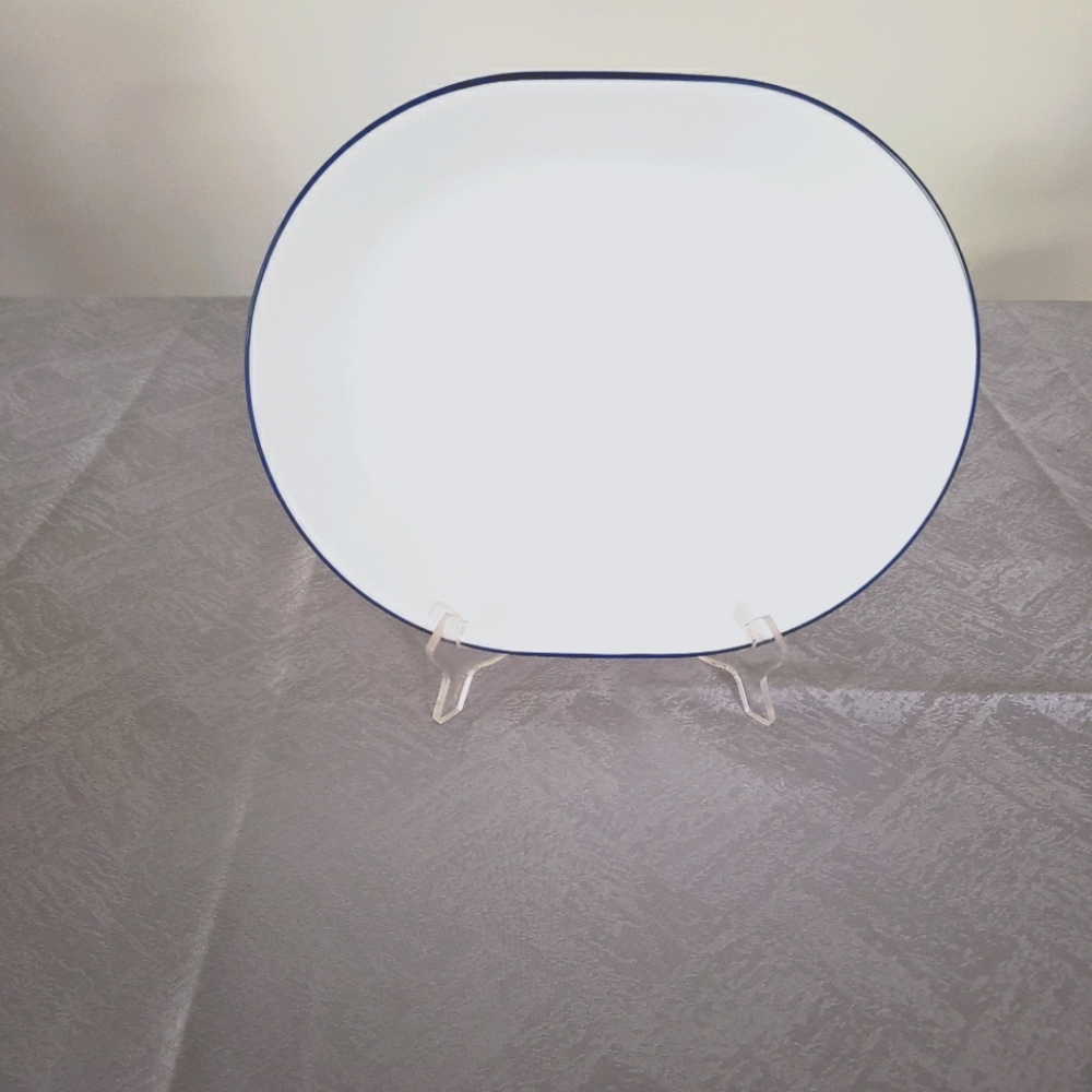 Corelle Blue Rim serving platter